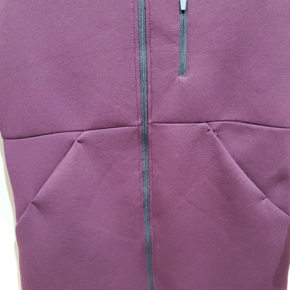 Sage Collective Hooded Jacket Long Burgundy (SMALL) ONLY AVAILABLE - Picture 5 of 8